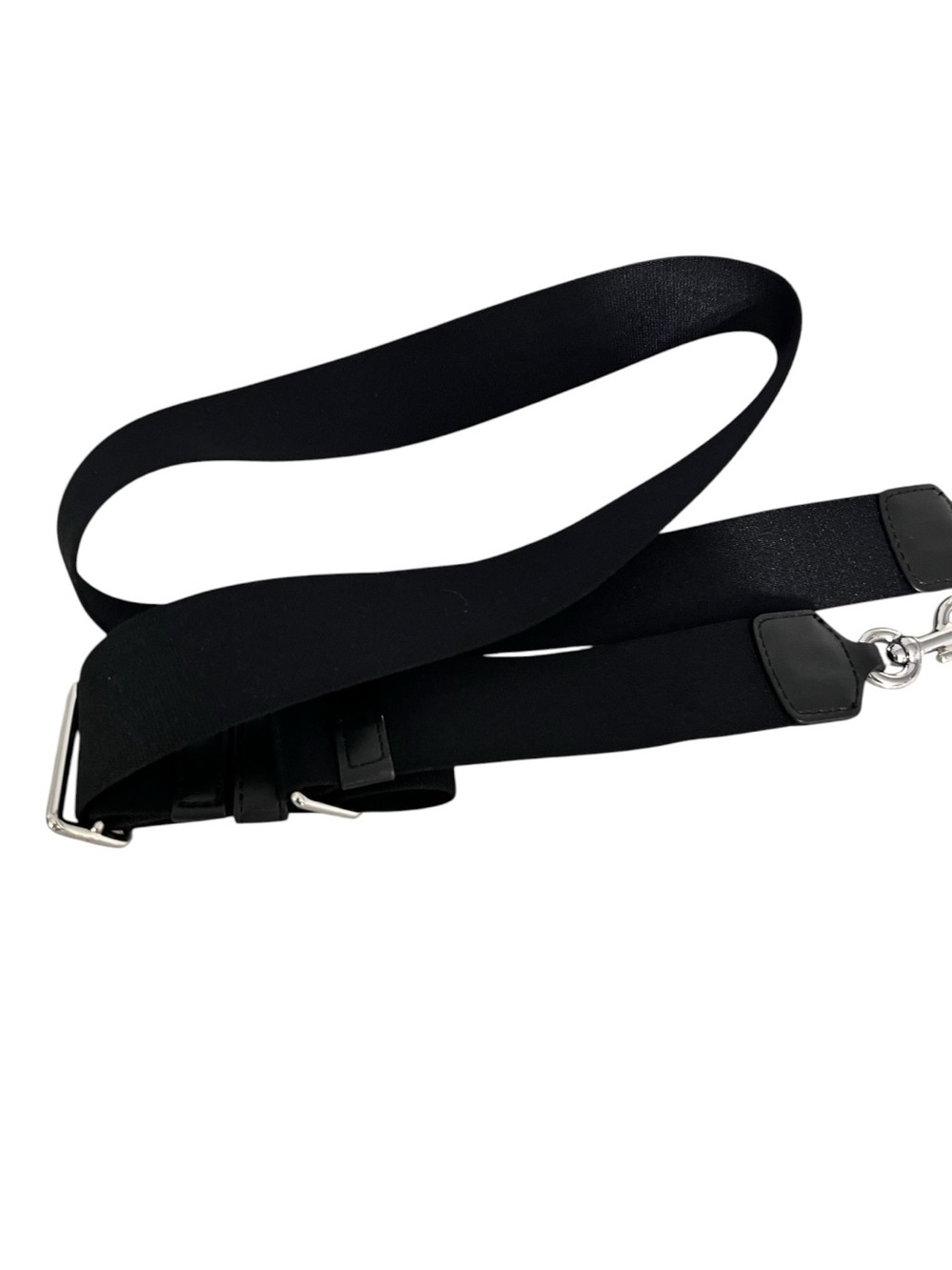 Marc Jacobs Black Adjustable Crossbody Strap with Silver Hardware - Picture 4 of 6
